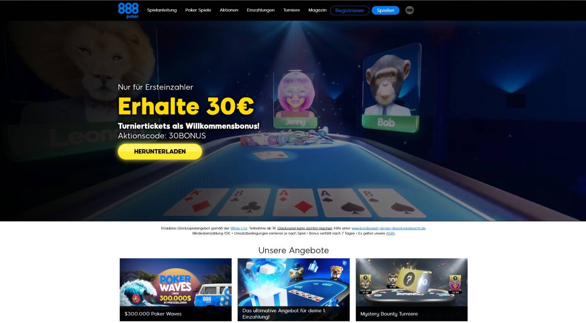 888Poker Homepage