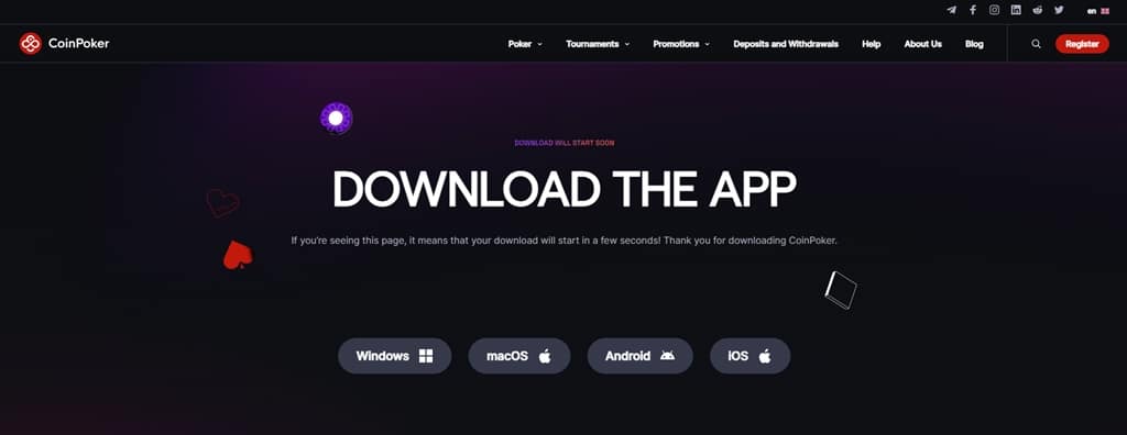 Coinpoker Software herunterladen