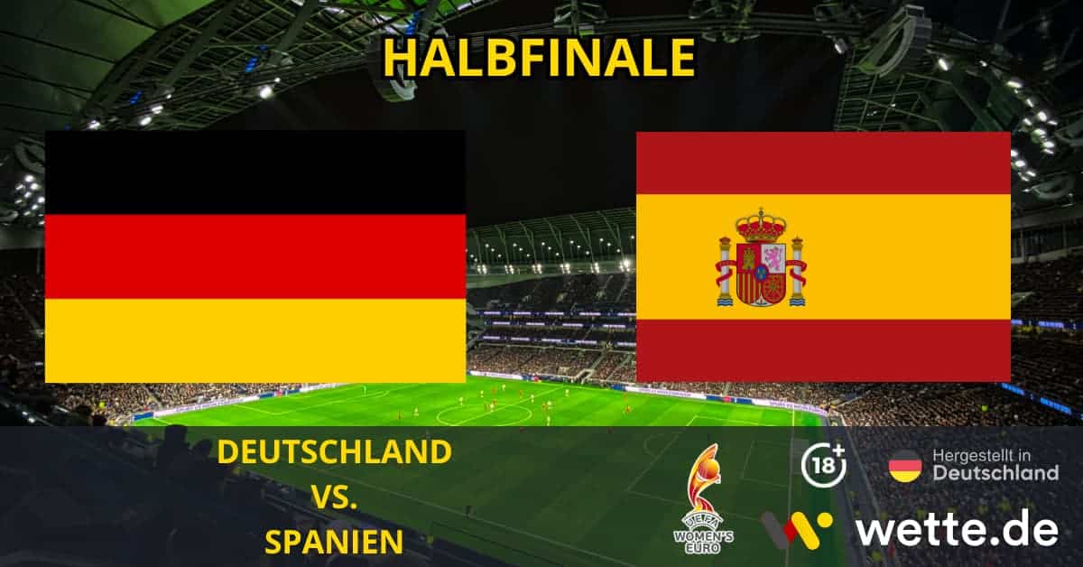 Deutschland vs Spanien Halbfinale UEFA European Women's Championship Prognose