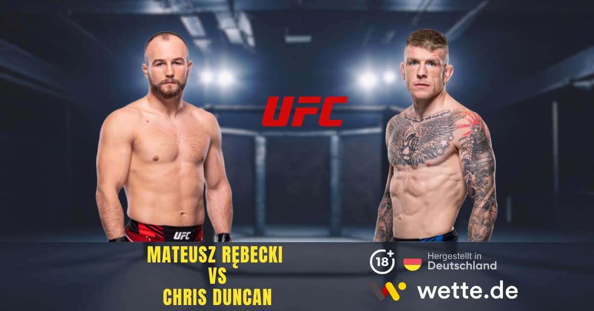 Mateusz Rębecki vs Chris Duncan ufc prognose