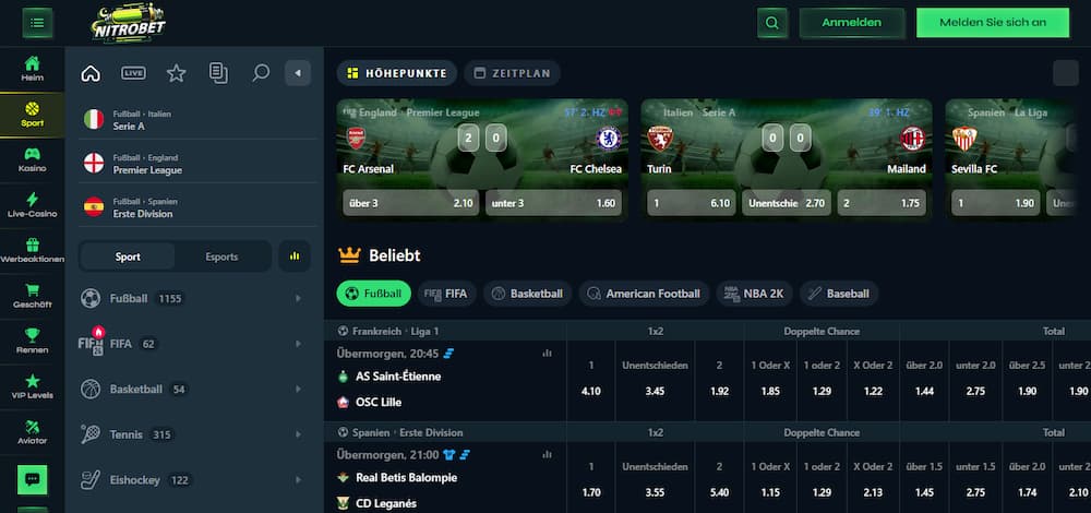 Nitrobet Sportwetten