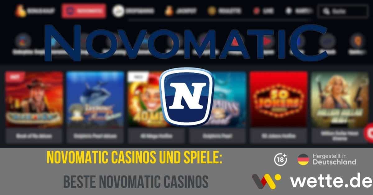 Novomatic Casinos und Spiele