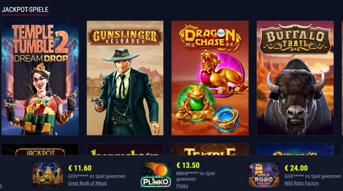 Rabona Jackpot Spiele