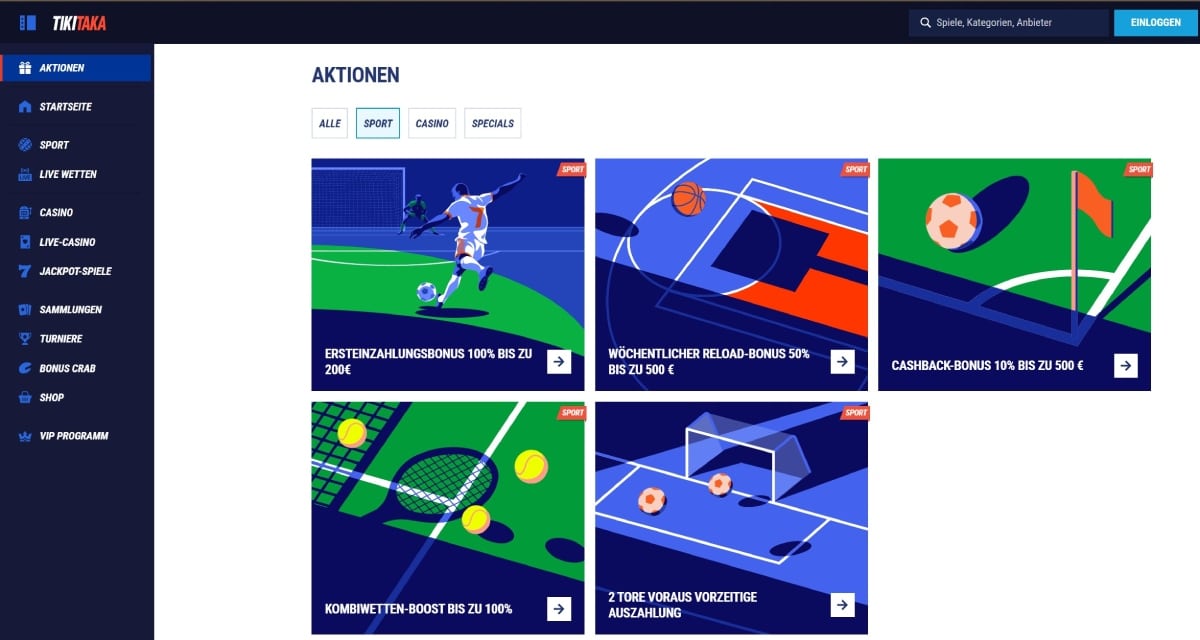 TikiTaka Sport Bonus