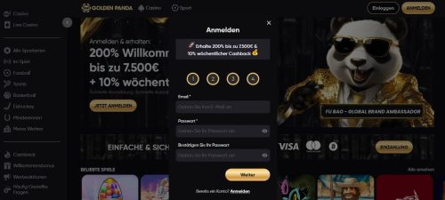 goldenpanda casino anmelden